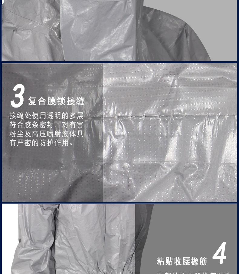 杜邦Tychem F級防酸堿防護(hù)服化工有機溶劑隔離防化服(圖8)